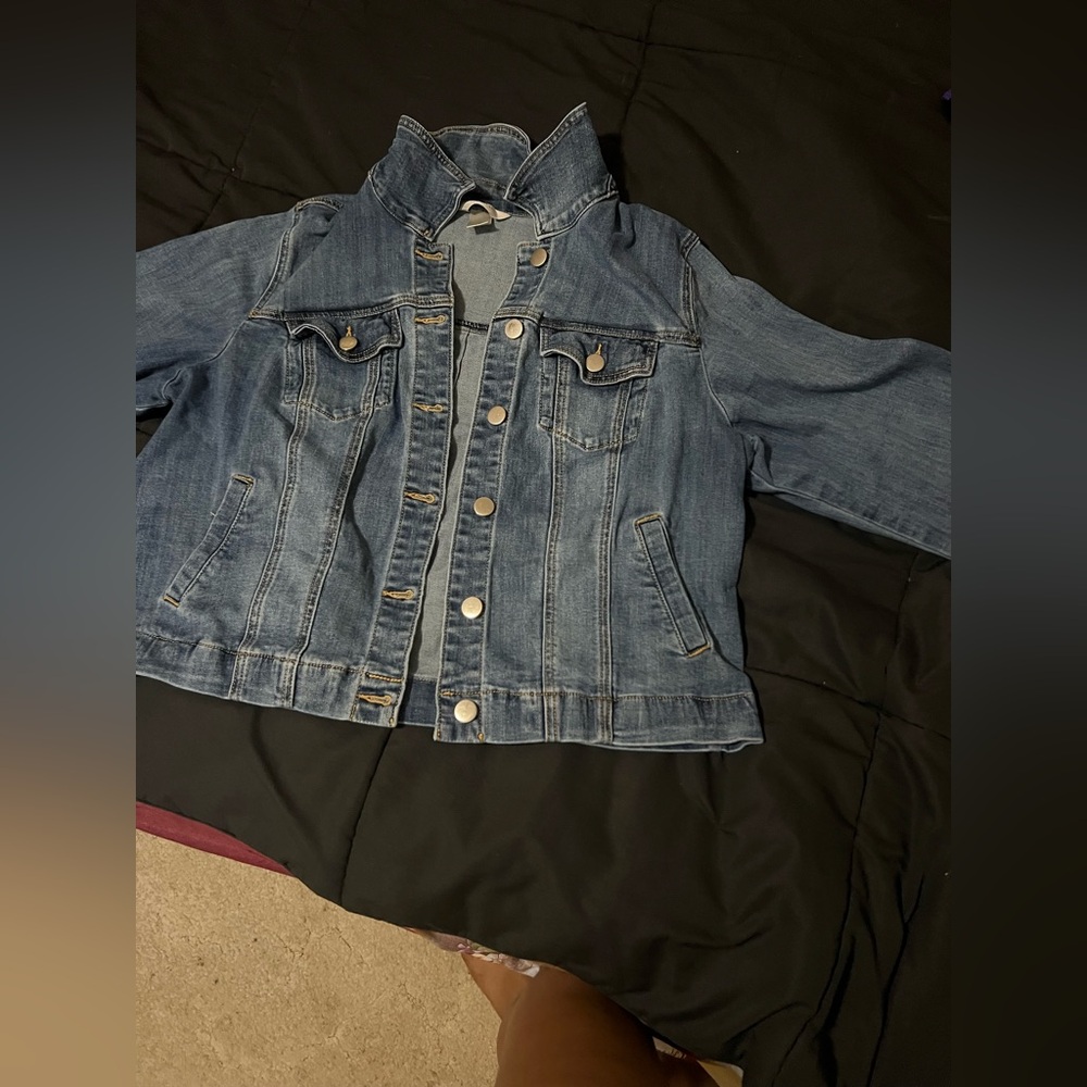 CJ Banks Classic Blue Denim Jacket